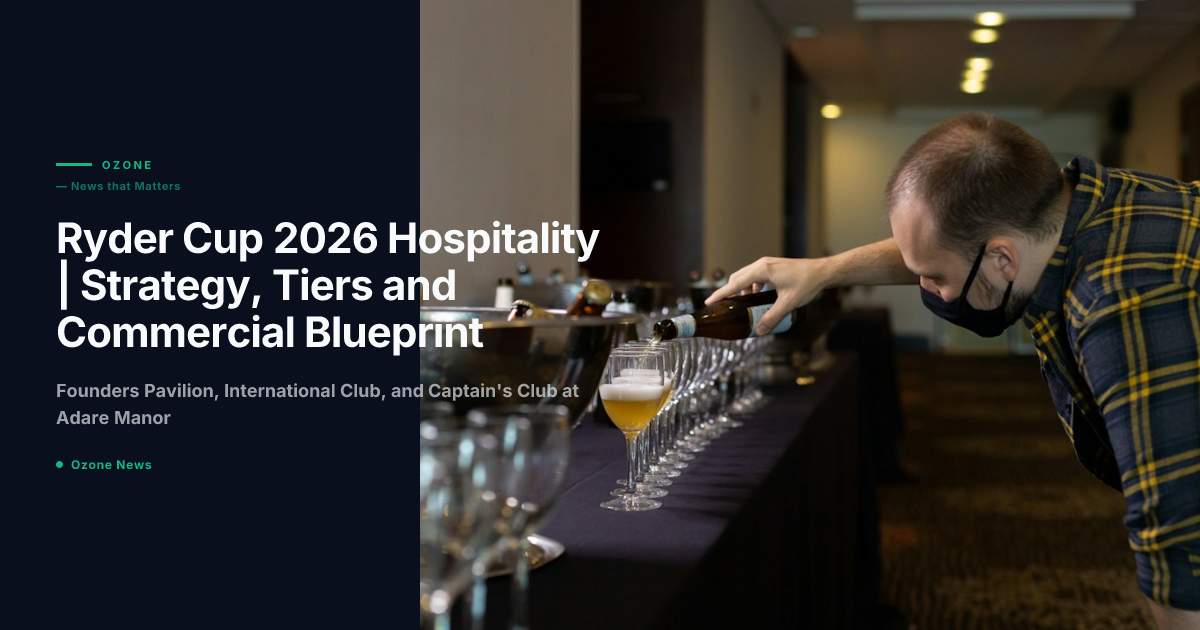 Ryder Cup 2026 Hospitality | Strategy, Tiers and Commercial Blueprint